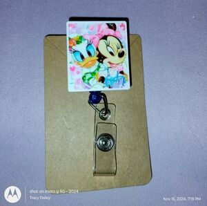 Duck and Mouse Badge ID Holder
